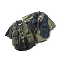 Gilet sans manches pour homme de haute qualité, multi-poches, pour journaliste, photographe, imperméable et respirant, uniforme de travail d'hiver