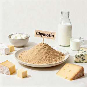 Poudre de chymosine à haute activité Fermentation de Kluyveromyces 2250 IMCU/g Enzyme de coagulation du lait de qualité alimentaire pour la fabrication du fromage - Product Image 1