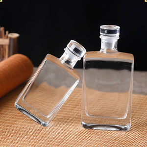 زجاجة مشروبات روحية زجاجية للبيع بالجملة 50 من الزجاج زجاجة مشروب كحولي زجاجية صغيرة للمشروبات السكرية - Product Image 3