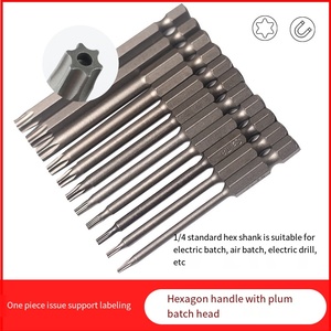 Yunbei <span class=keywords><strong>Torx</strong></span> Destornillador Bit Vástago hexagonal <span class=keywords><strong>Hueco</strong></span> <span class=keywords><strong>con</strong></span> orificio 50mm,75mm,100mm Combinación de broca <span class=keywords><strong>con</strong></span> destornillador magnético Bit - Product Image 2