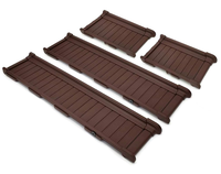 Boîtes de jardin surélevées en plastique brun de haute qualité de 2 pieds par 4 pieds pour la plantation de légumes à fleurs en plein air