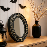 Miroir magique à commande lumineuse, décoration d'Halloween, spectacle de danse, spectacle théâtral, arrangement de décors