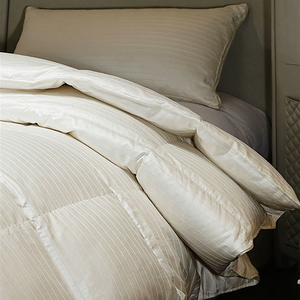 Couette en <span class=keywords><strong>duvet</strong></span> d'oie Jacquard de qualité supérieure Coton Blanc Fluffy Hotel Collection Toutes saisons Respirant Luxe <span class=keywords><strong>Duvet</strong></span> d'oie Couette Insert - Product Image 3