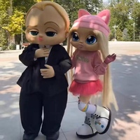 2024 costume de poupée de dessin animé chaud personnalisé garçon et fille personnalisation de costume de mascotte