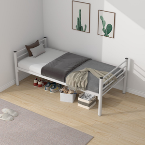 Cadre de lit en acier métallique durable pour fabricants, vente en gros, mobilier moderne pour écoles, auberges, hôtels, hôpitaux, dortoirs, lit simple pour <span class=keywords><strong>adulte</strong></span> - Product Image 1