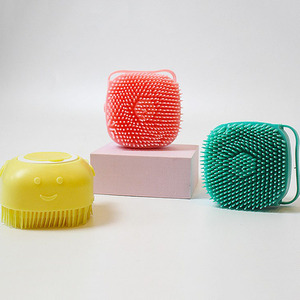 Pet Bath Massage <strong>Brush</strong> With Soft Silicone Bristles for <strong>Puppy</strong> Dog Cat Grooming Cleaning - Product Image 1
