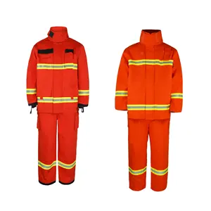 Firefighter Uniform Fireman Jacket Fire Pants Firefighting Helmet Fire Gloves Fire Boots Firefighter Protective Suit