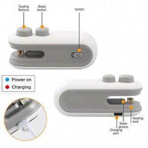 Clip de scellage alimentaire électrique mini, écologique, durable, outil de cuisine, usage domestique, plastique PC - Product Image 6
