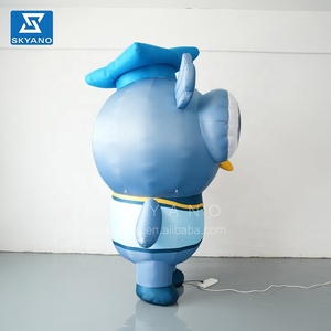 Mascota de dibujos animados inflable personalizada Un búho con uniforme de soltero Mascota inflable de la escuela - Product Image 6