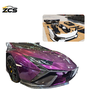 Adatto per le coperture grandi in fibra di carbonio per gli ingressi d'aria anteriori e posteriori del modello aggiornato <span class=keywords><strong>Lamborghini</strong></span> LP580 610 EVO - Product Image 1