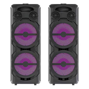 Nhảy vuông ngoài trời 8 inch siêu lớn Loa đôi âm thanh nổi chất lượng âm thanh nổi dây giọng hát Micro loa - Product Image 2