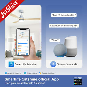 1stshine Ventilateur de plafond de bonne qualité 110v Smart Cheap DC Motor Ventilateurs de plafond pour plafonds bas - Product Image 6