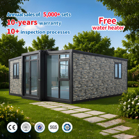 Casa Contenedor Prefabricada Expandible de Instalación Rápida de 20/30/40 Pies con 1 Baño, Casa Modular Prefabricada, Casa Pequeña Móvil con Baño