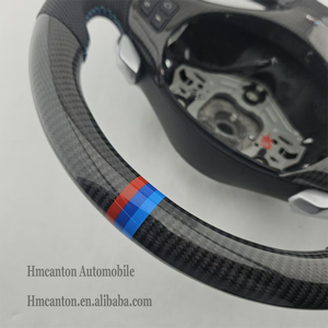 พวงมาลัยหนังคาร์บอนไฟเบอร์แบบเจาะรู รุ่นใหม่ สำหรับรถยนต์ BMW E90 E91 E92 E93 ซีรีส์ 3 - Product Image 6