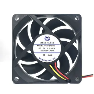 3 Inch DC Brushless Fan 70X70X15MM High Speed Low Noise 12V DC Motor Coolier Fans