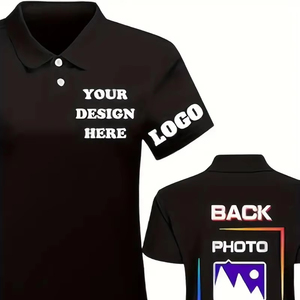 Polo personnalisé femmes votre conception <span class=keywords><strong>ici</strong></span> chemise de travail personnalisé à manches courtes 4 côtés impression T-Shirt sport Tennis t-shirts - Product Image 1