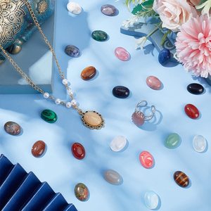 Oval Cristal Pedras Preciosas Cabochões Flatback Pedra De Cristal para Pulseira Colar Brinco Pingente Jóias DIY Artesanato Fazendo - Product Image 3