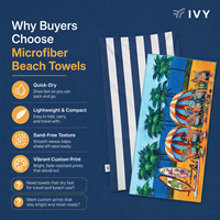 Wholesale Microfiber Beach Towel with Carry Bag Quick Dry Sand Free Lightweight Travel Towel