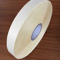 Rouleau d'étiquettes textiles satinées en polyester à coudre vierges