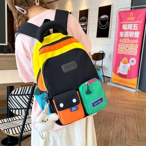 Mochila Casual de Poliéster Desmontable de Gran Capacidad, Ligera y Versátil, con Diseño Color Block y Múltiples Bolsillos, Estilo Moderno, Novedad 2026 - Product Image 5