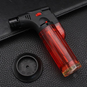 Encendedor de <span class=keywords><strong>Gas</strong></span> de Plástico Recto, Resistente al Viento, Llama Fuerte, para Cigarrillos, Camping <span class=keywords><strong>y</strong></span> Barbacoa, en Oferta - Product Image 3