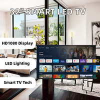 Penjualan pabrik Tiongkok Tv pintar Led Dvb-s2 4k tanpa bingkai 55 "inci untuk rumah atau Hotel google Android Webos