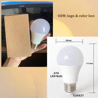 Ampoule LED OEM à spectre complet Driac dimmable, anti-lumière bleue, A19 E26, ampoule LED rouge, fabricant