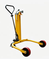 Lève-fût hydraulique manuel 250 kg, levage facile pour une utilisation par une seule personne & chariot pour fût d'huile de 55 litres