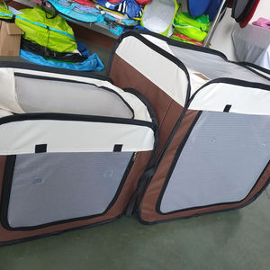 <span class=keywords><strong>Cage</strong></span> de transport de chien <span class=keywords><strong>portable</strong></span> pliante moderne de haute qualité écologique à fermeture à glissière en fibre robuste - Product Image 2