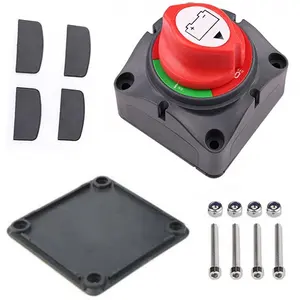 2 position Battery Switch 12V 24V 48V Battery Disconnect Master Cutoff Switch for Marine Boat RV ATV UTV Vehicles