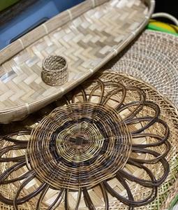 Wholesale Round Handwoven Bamboo Basket Eco Friendly Fruit <b>Vegetable</b> <b>Storage</b> Non Chemical Safety Household Use Supply - Product Image 5