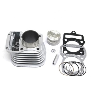 Sclmotos OEM 12100 <span class=keywords><strong>kga</strong></span> 900 56.5MM ชุดกระบอกสูบรถจักรยานยนต์ CG125พร้อมปะเก็นกระบอกสูบและลูกสูบเหล็กสีเงิน - Product Image 1