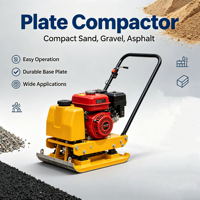 Vente directe usine : Compacteur de sol vibrant à moteur essence, de bonne qualité et haute performance
