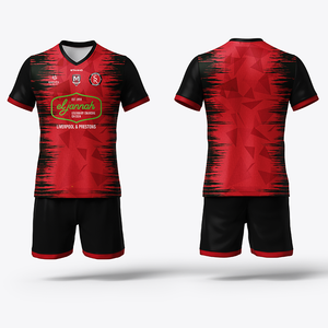 Maglia da calcio personalizzata da uomo 2025 a sublimazione termica con taglio automatico e ricamo da calcio personalizzato a basso prezzo - Product Image 2