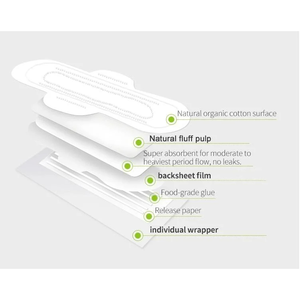 Proveedor de China Toalla sanitaria para mujer Toallas sanitarias con algodón puro súper absorbente Nuevo embalaje Almohadilla sanitaria femenina Muestras gratis - Product Image 3