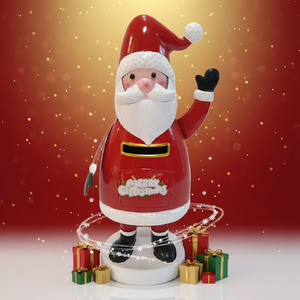Ornements de Noël en métal rouge faits à la main, décoration de boîte aux lettres intérieure - Product Image 2