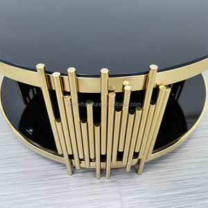 Mesa auxiliar <span class=keywords><strong>de</strong></span> café <span class=keywords><strong>de</strong></span> acero inoxidable, mesa central y sillas, mesa redonda <span class=keywords><strong>de</strong></span> cristal, Elegante, moderno, novedad, 2020 - Product Image 6