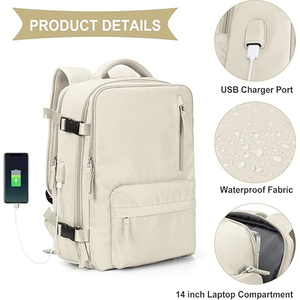Blanco 40l a prueba de agua de lona encerada para mujer 15,6 16 en <span class=keywords><strong>mochila</strong></span> para portátil para mujer HP <span class=keywords><strong>Lenovo</strong></span> Dell Computer - Product Image 5