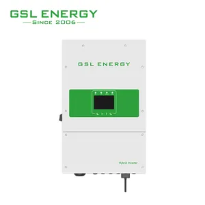 GSL ENERGY Melhor Potência Híbrido Off/On Grid Fase dividida Inversor Solar trifásico 3.6Kw 5Kw 6Kw 8Kw 12Kw inversor híbrido de fase dividida