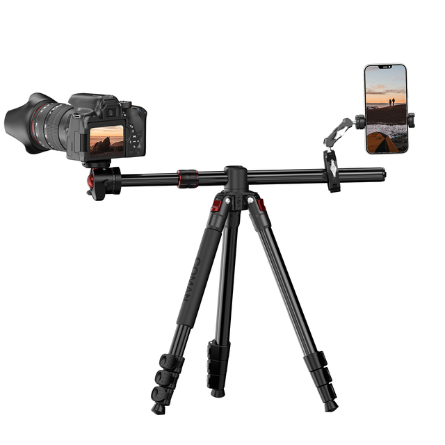 COMAN KX3939MINI A32 Camera Tripod Aluminum Tripod Detachable Monopod Horizontal Tripod with Ball Head 1810mm