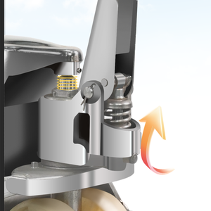 LIEBO manuel kaldırma Forklift Jack Transpallet arabası 2 Ton paslanmaz çelik transpalet - Product Image 6