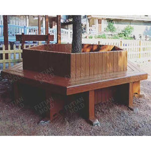 Futian Wholesale Direct Sales Excellent Quality Concrete Wood Grain Texture Tree Bench Plastic Molds Cement Casting Molds - Product Image 3