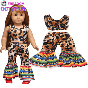 Conjunto de Ropa para Muñecas Americanas de Juguete DIY Mini, <span class=keywords><strong>Precio</strong></span> Bajo de Fábrica en China <span class=keywords><strong>2022</strong></span>, Material de PVC, Estampado de Leopardo Unisex - Product Image 3