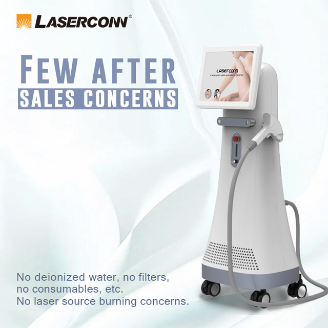 Professional Aesthetic Medical Laser Equipment Triple Laser Hair Removal Maquina De Depilacinn Standing Stationary Style