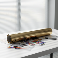 Feuilles de feuille d'or génériques 64cm*120m (matériau PET) pour impression sur papier et marquage à chaud - Durables et élégantes