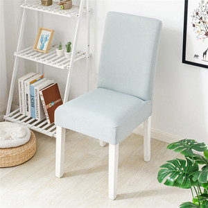 Wholesale Solid Color Stretch <strong>Chair</strong> <strong>Covers</strong> <strong>Half</strong> Back Polyester <strong>Chair</strong> Slipcovers for Living Room Wedding Hotel Kitchen Dining - Product Image 4