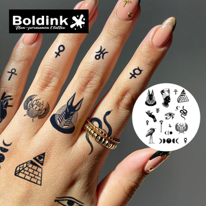 Tatuaggio Temporaneo Boldink Personalizzato Realistico dell'Occhio di Horus dell'Antico Egitto, Impermeabile e Duraturo per 2 Settimane, Inchiostro Jagua - Product Image 4