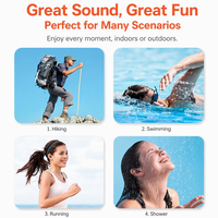 Haut-parleur Bluetooth 5.0 portable mini de haute qualité, étanche IPX7, son stéréo 3D, connexion double haut-parleur TWS, flottant sur l'eau