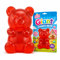 OEM Wholesale Giant Bear Shaped Gummy Candy 3D Fruity Chewy Jelly Sweets Wholesale Bulk Custom Packaging Supplier Manufacturer
