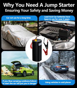 하우니 <span class=keywords><strong>3</strong></span> in 1 고용량 60000mAh 12V 휴대용 자동차 점프 스타터 파워 뱅크 부스터 배터리 LiFePO4 1200A - Product Image 4